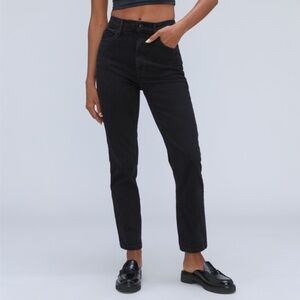 Everlane The Original Cheeky Jeans Black Sz 28